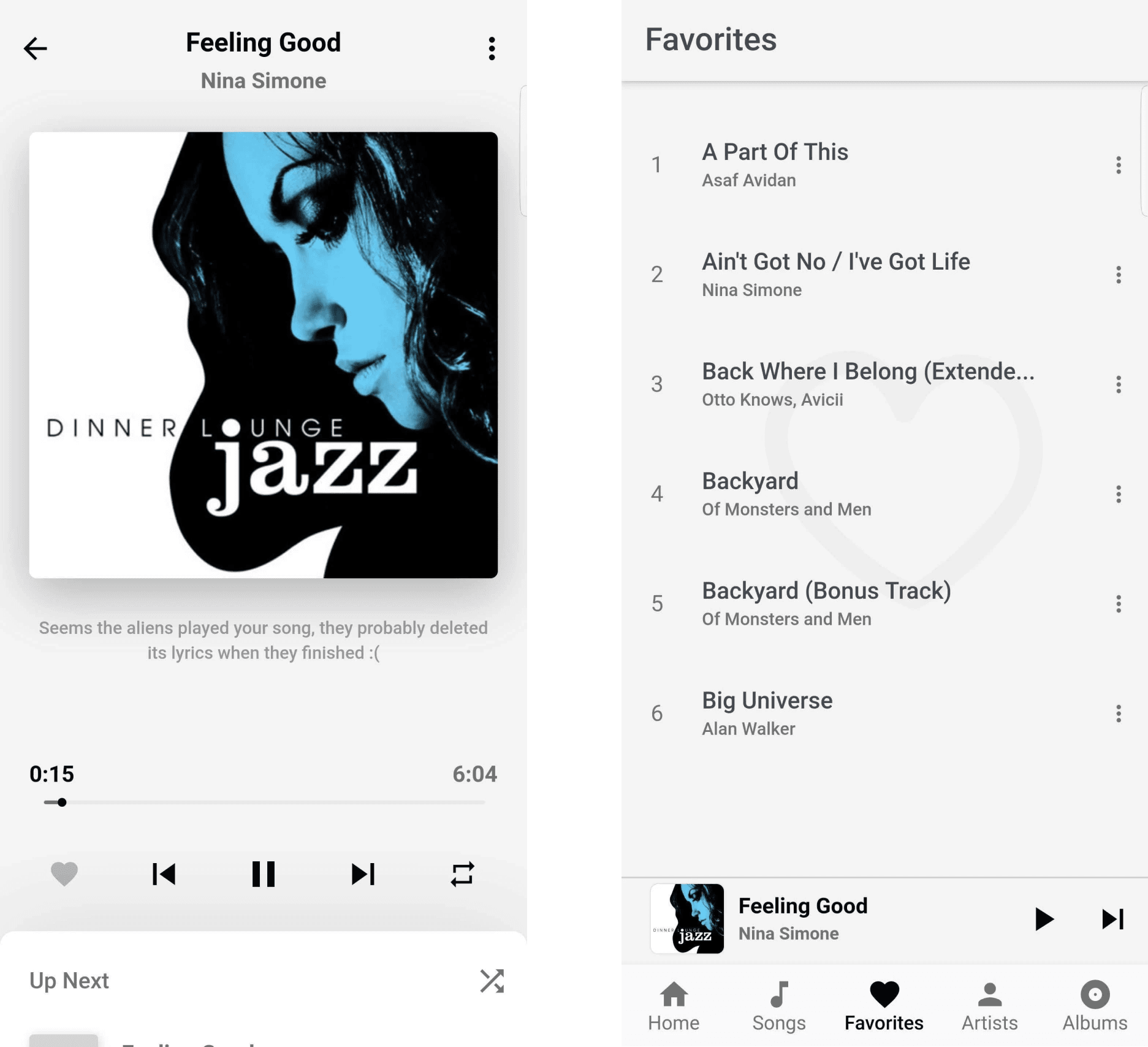 Simple Music app